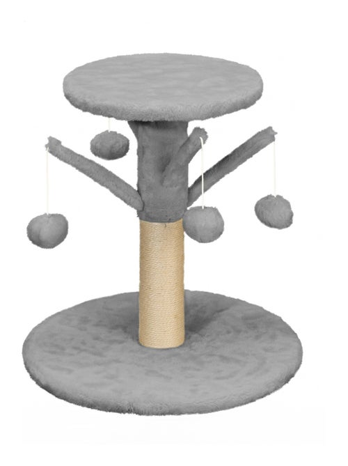 Mon Ami Luki  Arbre a chat plateau avec 4 pompon - Kiabi