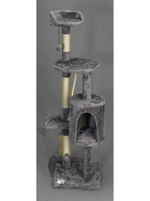 Mon Ami Luki  Arbre a chat refuge et jouet integres - Kiabi