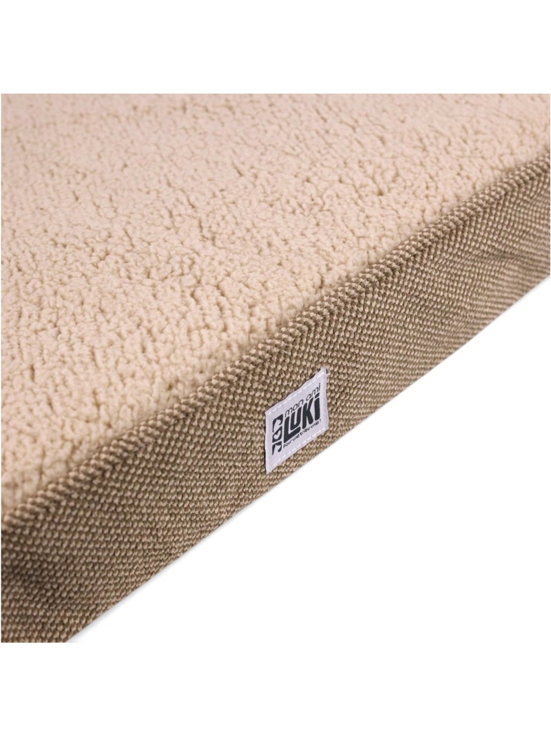 Mon Ami Luki  atelas antidérapant tissus  dessus mouton Beige - Kiabi