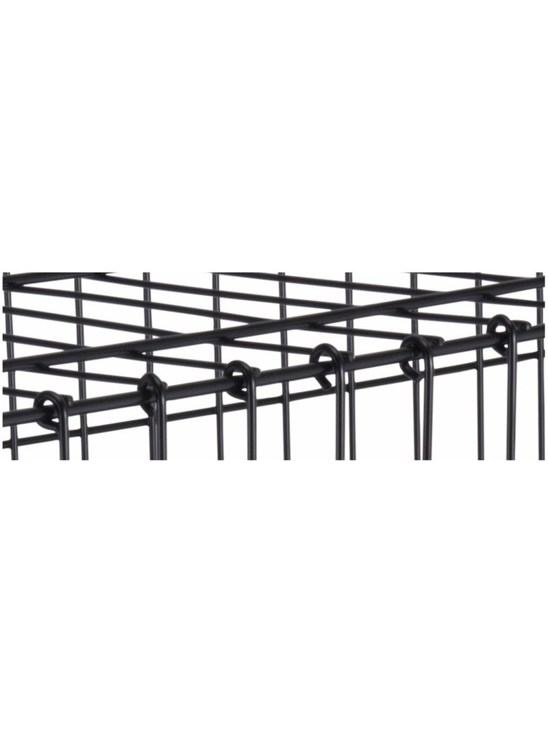 Mon Ami Luki  Cage en métal avec plateau pour transport chien Noir Noir - Kiabi