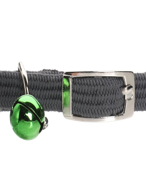Mon Ami Luki  Collier chat nylon elastique et grelot - Kiabi