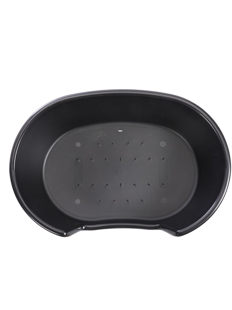 Mon Ami Luki  Corbeille plastique avec aerations cosy Noir Noir - Kiabi