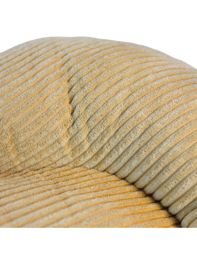 Mon Ami Luki  Coussin ovale antidérapant en velours côtelé Beige - Kiabi