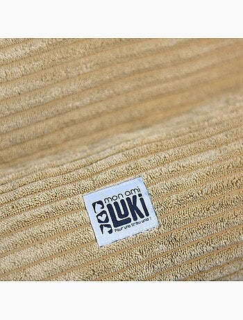 Mon Ami Luki Coussin ovale antidérapant en velours côtelé