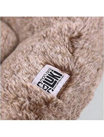 Mon Ami Luki Coussin ovale antidérapant face fourrure