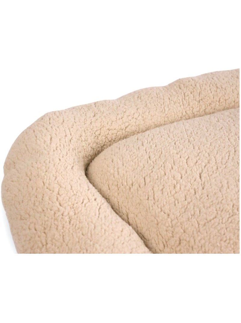 Mon Ami Luki  Coussin ovale antidérapant tissus mouton Beige - Kiabi