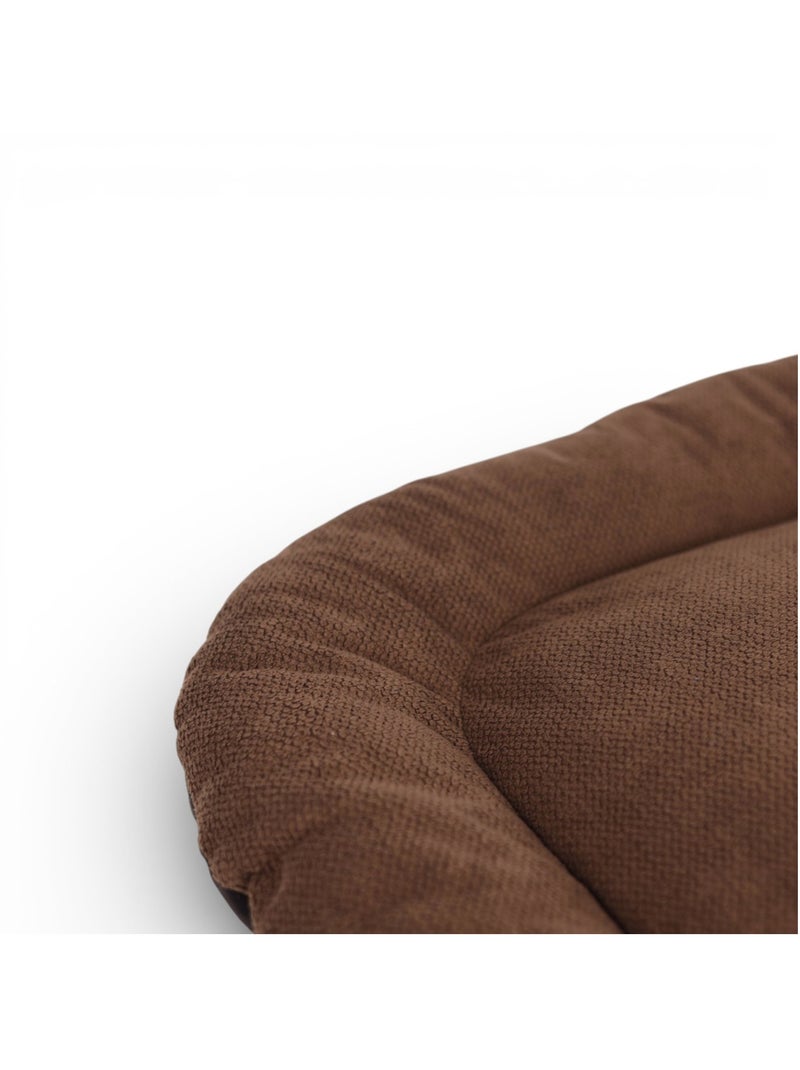 Mon Ami Luki  Coussin ovale antidérapant toute surface tissus Marron - Kiabi