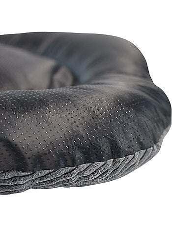 Mon Ami Luki Coussin ovale antidérapant velours côtelé couleur gris