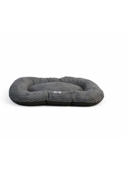 Mon Ami Luki  Coussin ovale antidérapant velours côtelé couleur gris - Kiabi