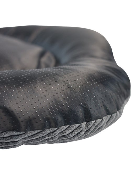 Mon Ami Luki  Coussin ovale antidérapant velours côtelé couleur gris - Kiabi
