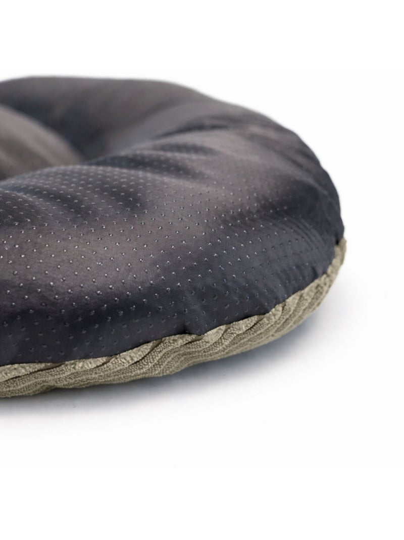Mon Ami Luki  Coussin ovale antiderapant velours cotele Kaki - Kiabi