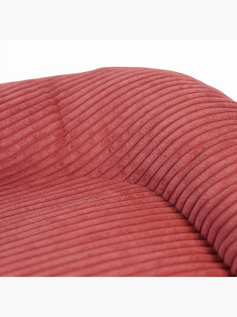 Mon Ami Luki  Coussin ovale antidérapant velours côtelé Rouge - Kiabi