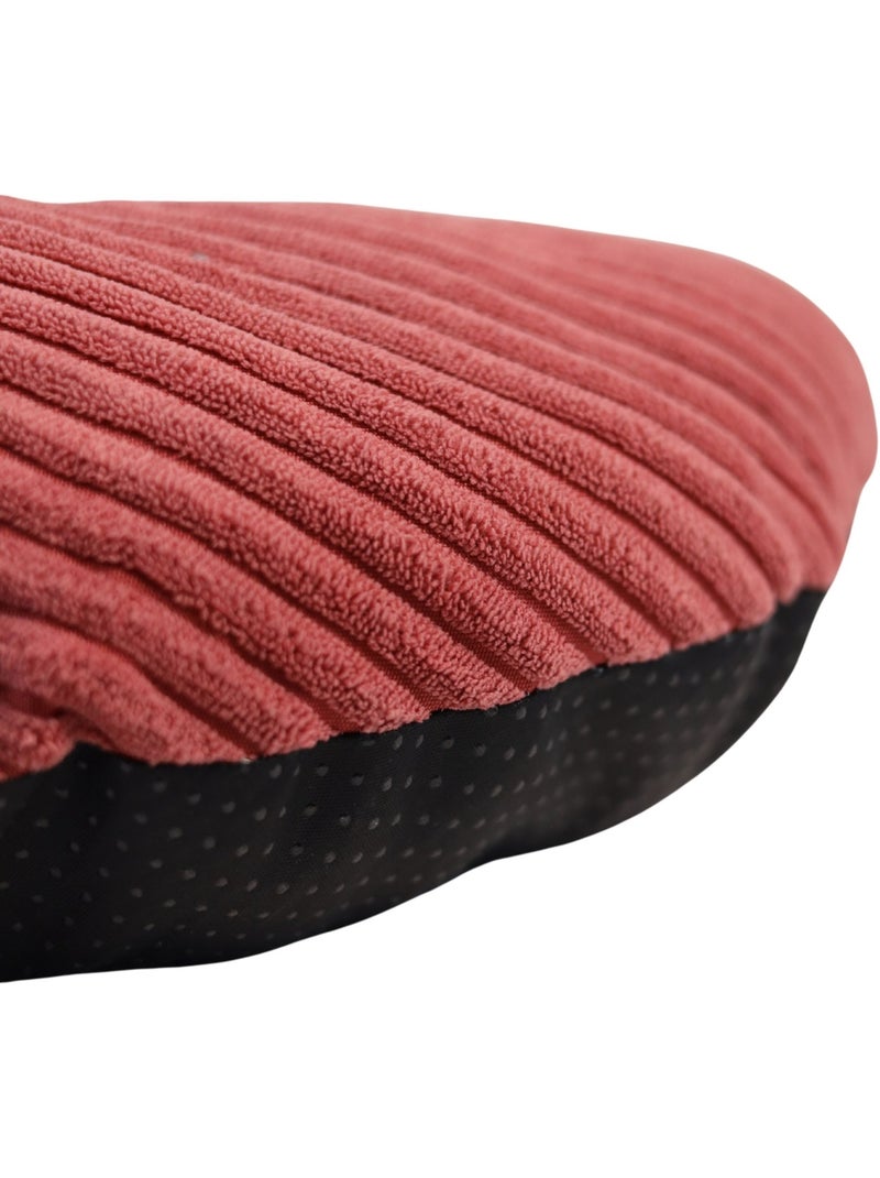 Mon Ami Luki  Coussin ovale antidérapant velours côtelé Rouge - Kiabi