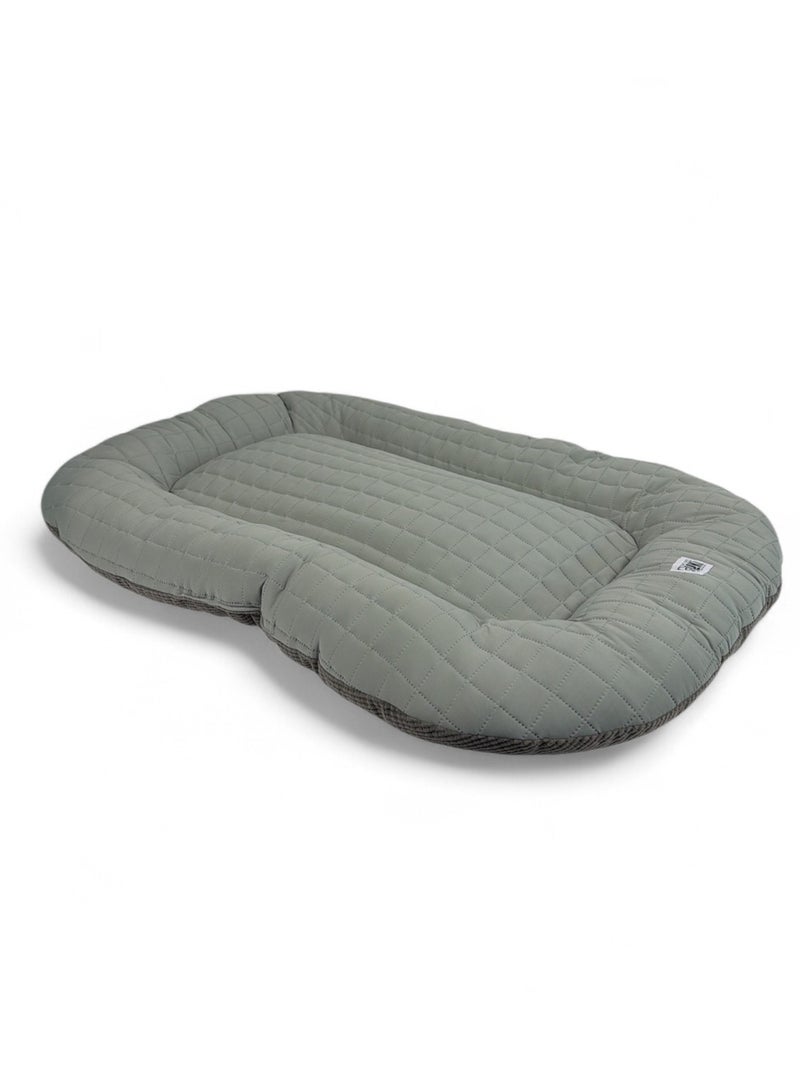 Mon Ami Luki  Coussin ovale FRESHBED  microfibre douce et respirante  petit chien Gris Bleu - Kiabi