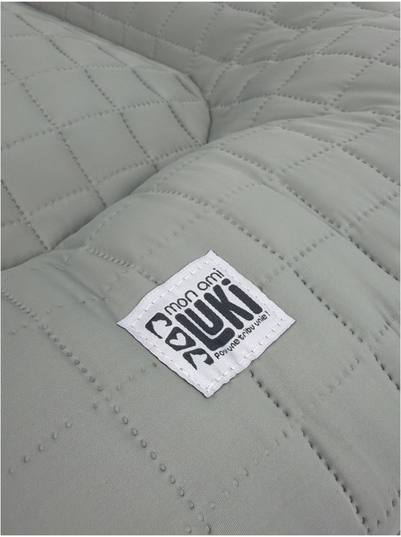 Mon Ami Luki  Coussin ovale FRESHBED  microfibre douce et respirante  petit chien Gris Bleu - Kiabi