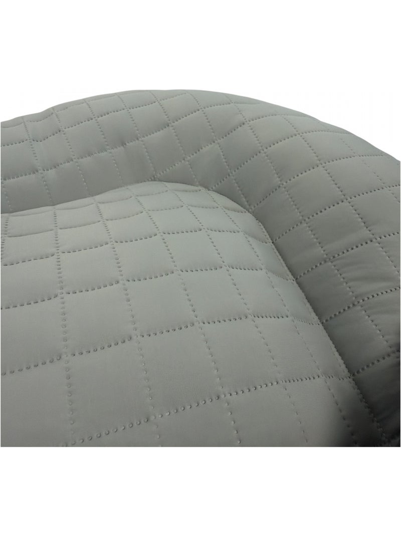 Mon Ami Luki  Coussin ovale FRESHBED  microfibre douce et respirante  petit chien Gris Bleu - Kiabi