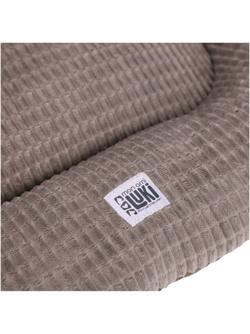Mon Ami Luki  Coussin SOFTTOUCH  bimatière doux  antidérapant  Petit chien Marron - Kiabi