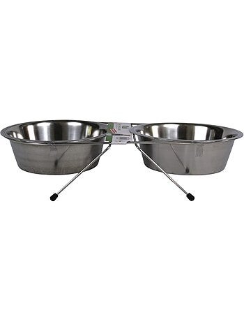 Mon Ami Luki DOUBLE GAELLE INOX SUPPORT INOX POUR LE CONFORT DE VOTRE COPAGNON EXISTE EN 3 TAILLES