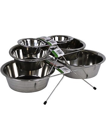 Mon Ami Luki DOUBLE GAELLE INOX SUPPORT INOX POUR LE CONFORT DE VOTRE COPAGNON EXISTE EN 3 TAILLES