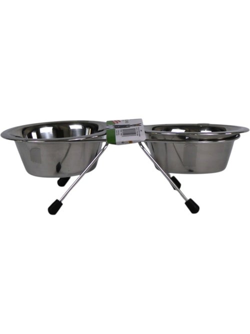 Mon Ami Luki  DOUBLE GAMELLE   SUPPORT  POUR LE CONFORT DE VOTRE COMPAGNON EXISTE EN 3 TAILLES - Kiabi
