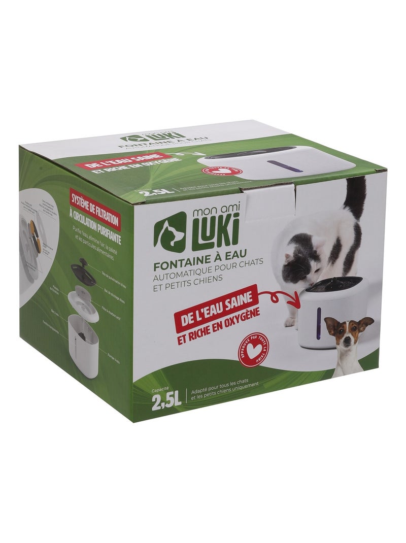 Mon Ami Luki  Fontaine a eau avec filtration chargeur usb Blanc - Kiabi