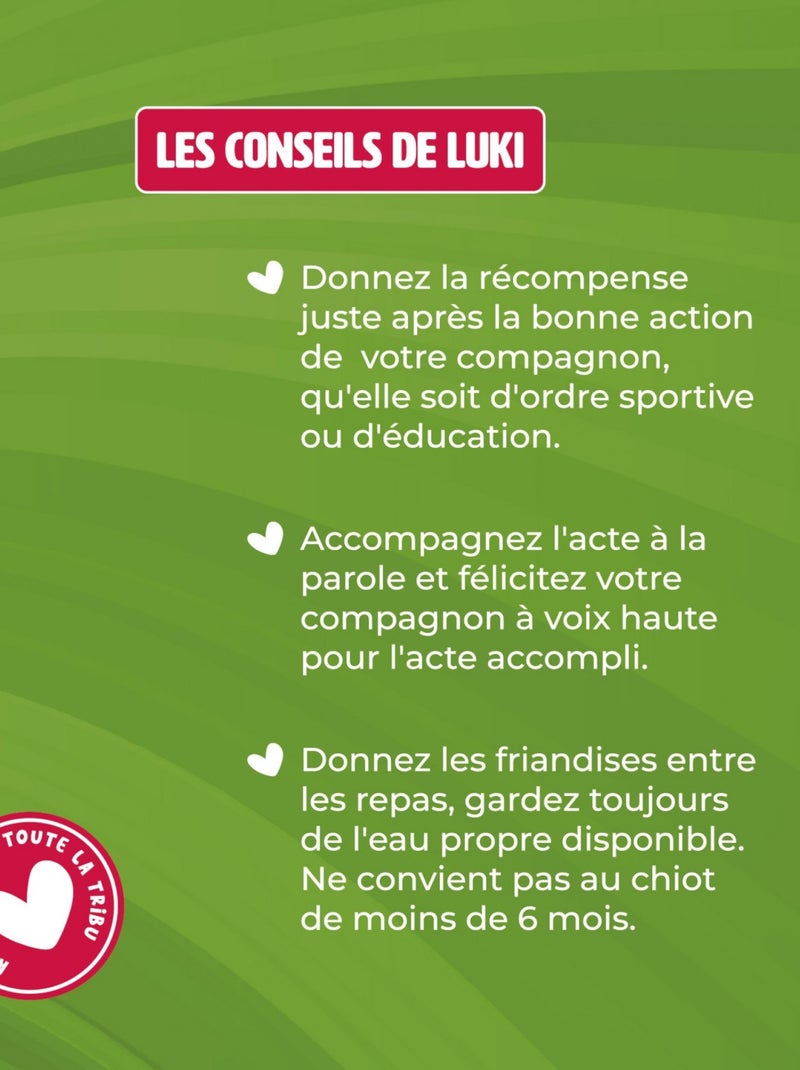 Mon Ami Luki  Friandises de récompenses  chiens 3unitées vendues Transparent - Kiabi