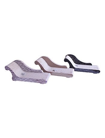 Mon Ami Luki GRIFFOIR FORME CANAPE ALLONGE60X25X22 IMPRIME ASS TAUPE BLANC