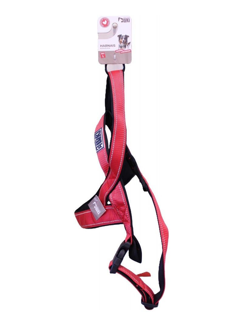 Mon Ami Luki  Harnais réfléchissant chien forme Y Kaki - Kiabi