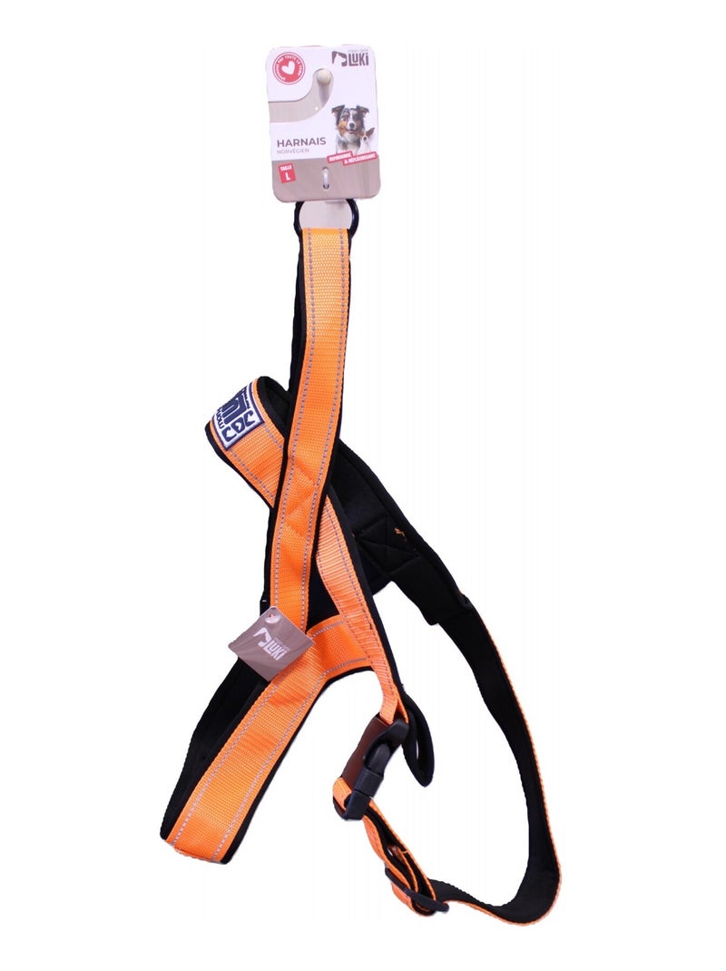 Mon Ami Luki  Harnais réfléchissant chien forme Y Kaki - Kiabi