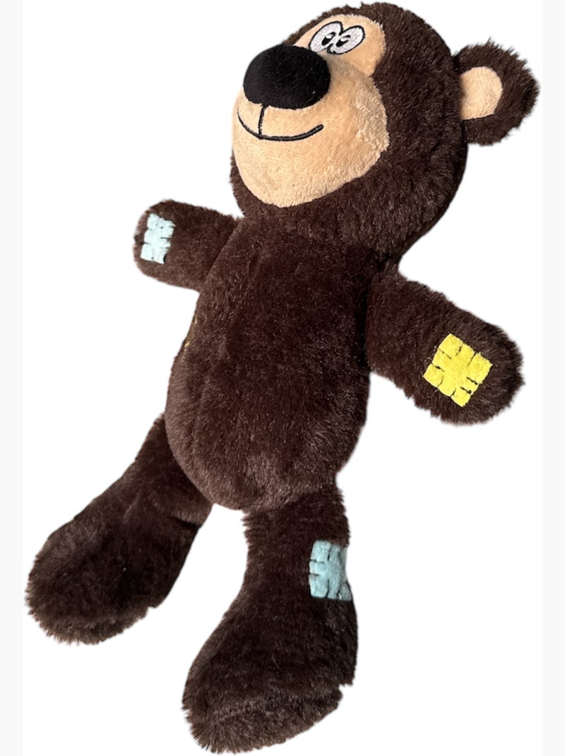 Mon Ami Luki  Jouet chien peluche animaux  doux et lunique  pour jouer et caliner Marron foncé - Kiabi