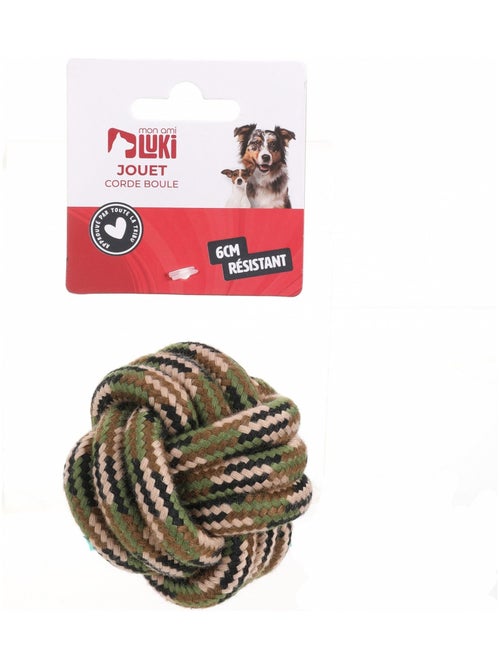 Mon Ami Luki  JOUET CORDE BOULE KAKI  10 CM - Kiabi