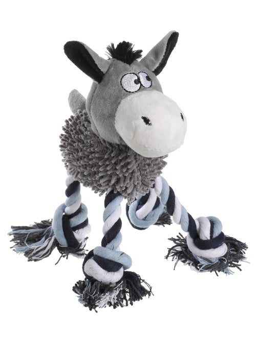 Mon Ami Luki  Jouet peluche ane  ou cheval + cordes - Kiabi