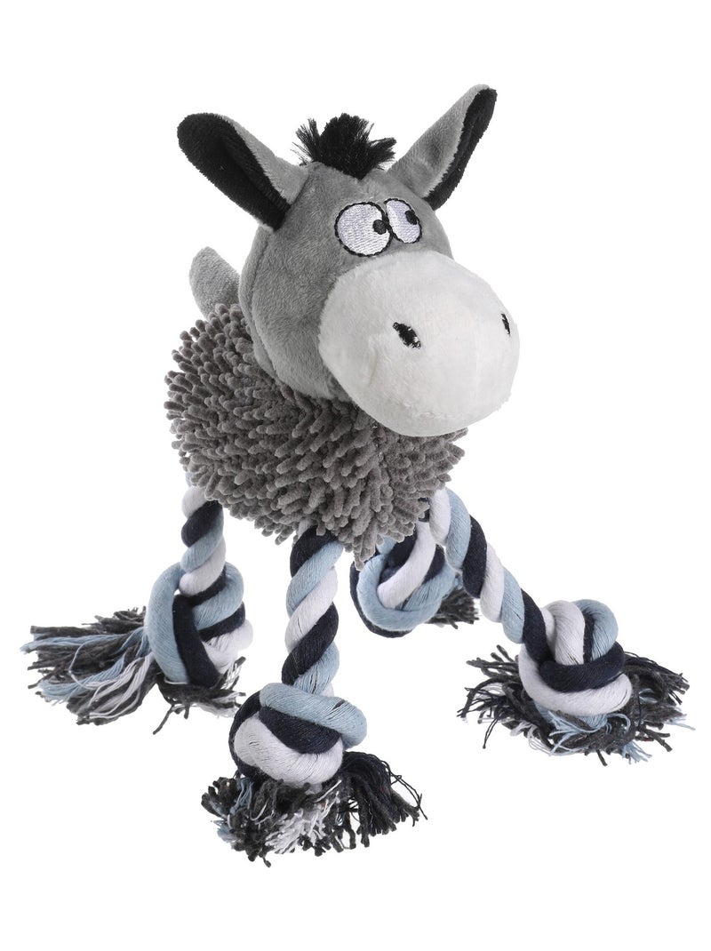 Mon Ami Luki  Jouet peluche ane  ou cheval + cordes Multicolore - Kiabi