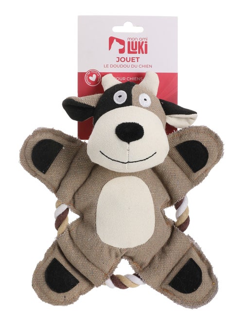 Mon Ami Luki  Jouet peluche avec corde forme lapin ou ours - Kiabi