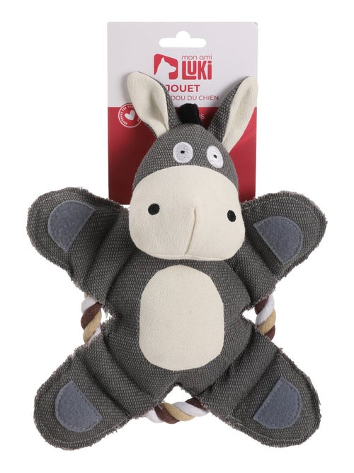 Mon Ami Luki  Jouet peluche avec corde forme lapin ou ours - Kiabi
