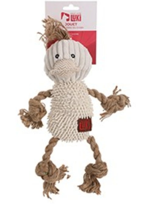 Mon Ami Luki  Jouet peluche et corde  canard ou mouton ou grenouille - Kiabi