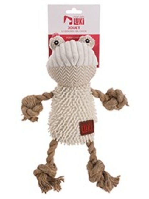 Mon Ami Luki  Jouet peluche et corde  canard ou mouton ou grenouille - Kiabi