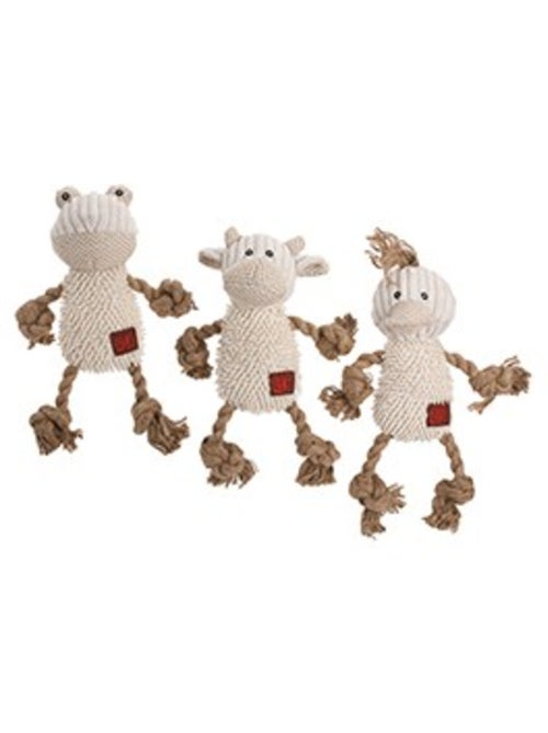 Mon Ami Luki  Jouet peluche et corde  canard ou mouton ou grenouille - Kiabi