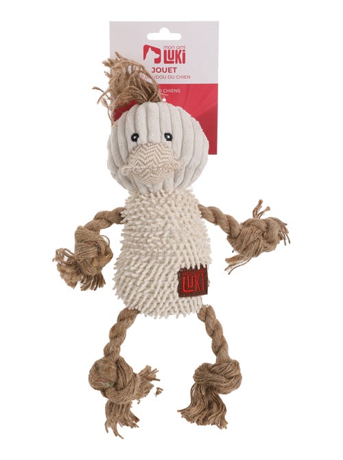 Mon Ami Luki  Jouet peluche et corde forme canard mouton et grenouille - Kiabi