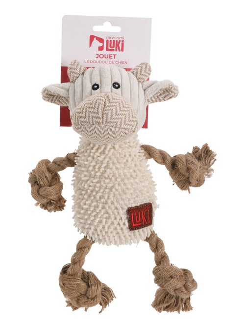Mon Ami Luki  Jouet peluche et corde forme canard mouton et grenouille - Kiabi