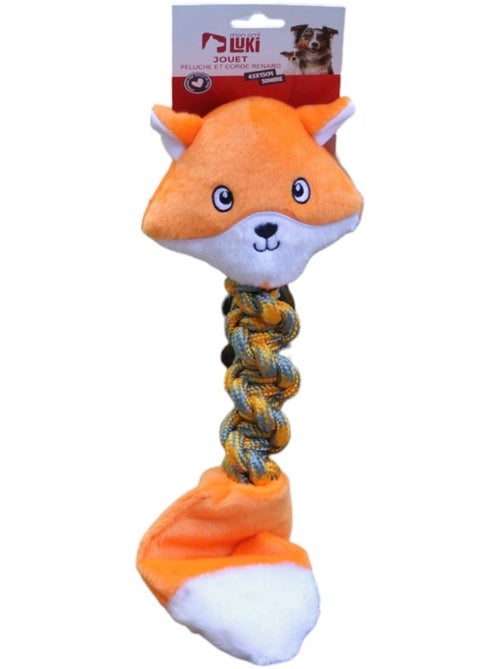 Mon Ami Luki  Jouet peluche et corde forme renard - Kiabi