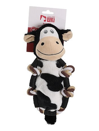 Mon Ami Luki Jouet peluche et corde forme vache ou mouton