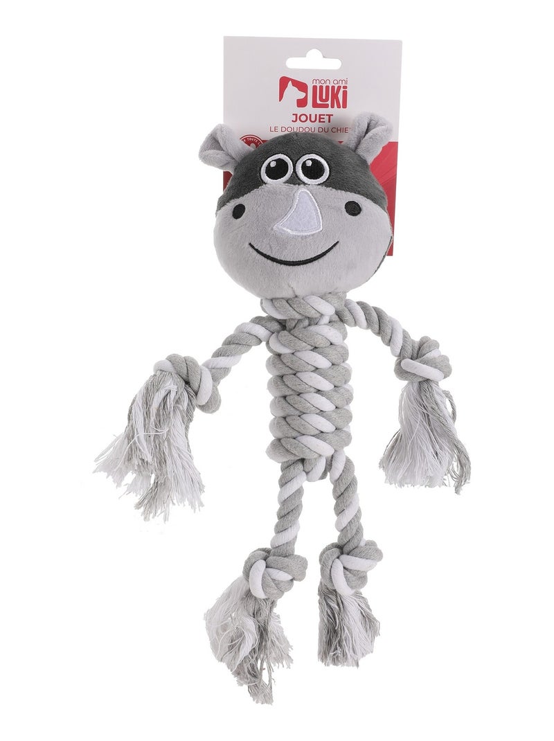 Mon Ami Luki  Jouet peluche et corde Marron - Kiabi