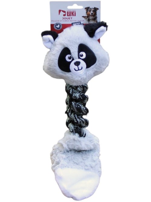 Mon Ami Luki  Jouet peluche et corde raton laveur - Kiabi