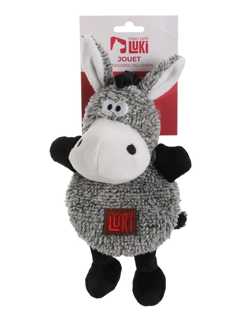 Mon Ami Luki  Jouet peluche forme âne gris ou marron Marron - Kiabi