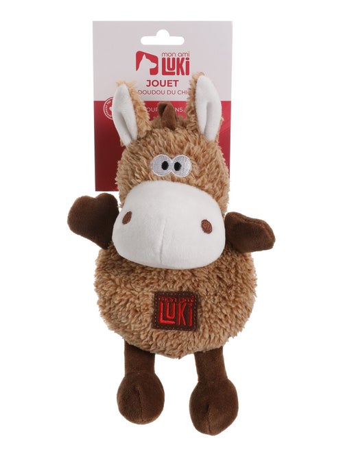 Mon Ami Luki  Jouet peluche forme âne gris ou marron - Kiabi