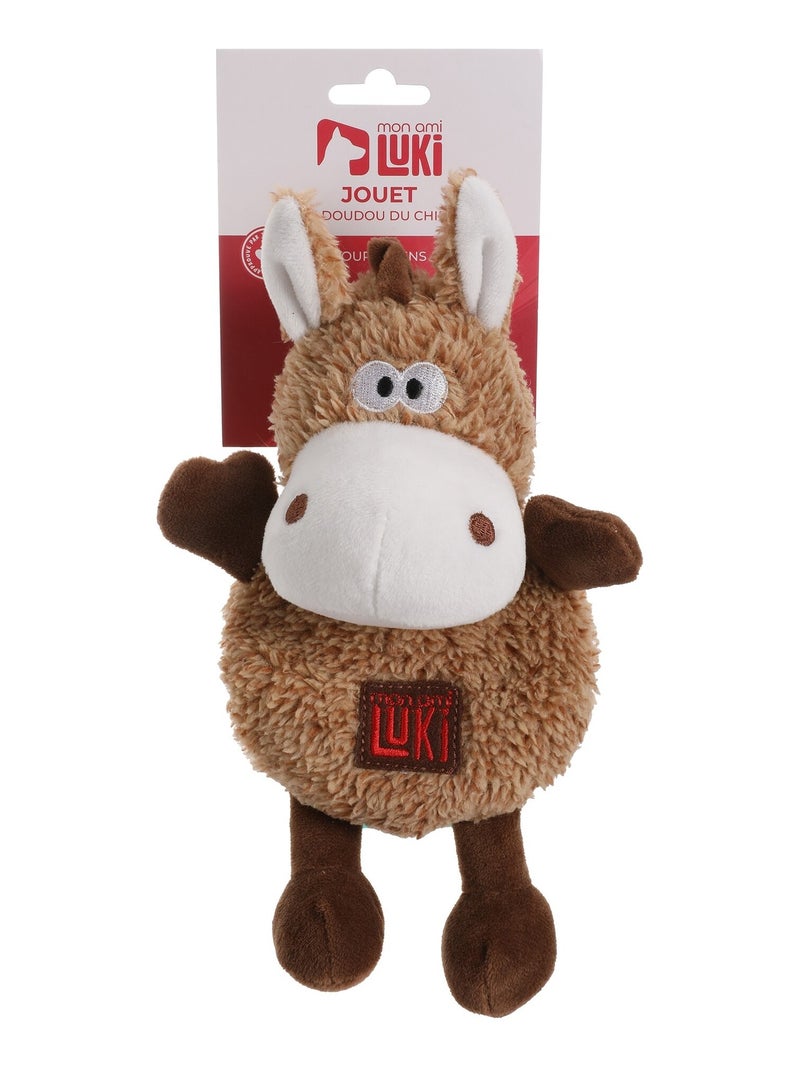 Mon Ami Luki  Jouet peluche forme âne gris ou marron Marron - Kiabi