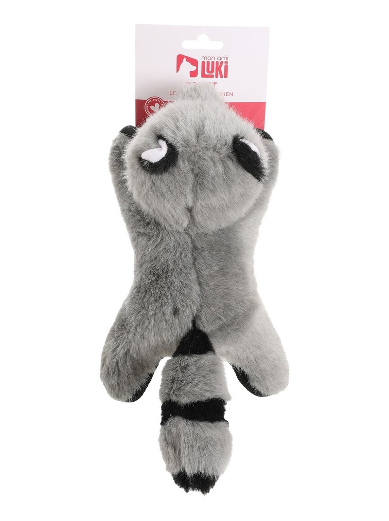 Mon Ami Luki  Jouet peluche forme renard ou écureuil ou raton laveur Gris Gris - Kiabi
