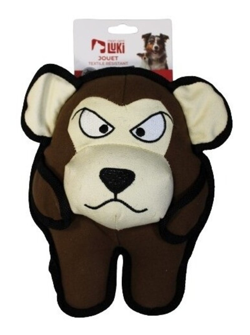 Mon Ami Luki  Jouet peluche forme singe âne vache Gris Gris - Kiabi