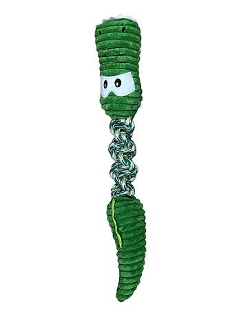 Mon Ami Luki Jouet sonore peluche et corde crocodile